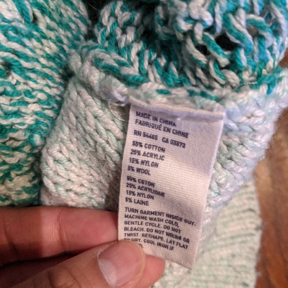 Turquoise American eagle sweater - Picture 3 of 5